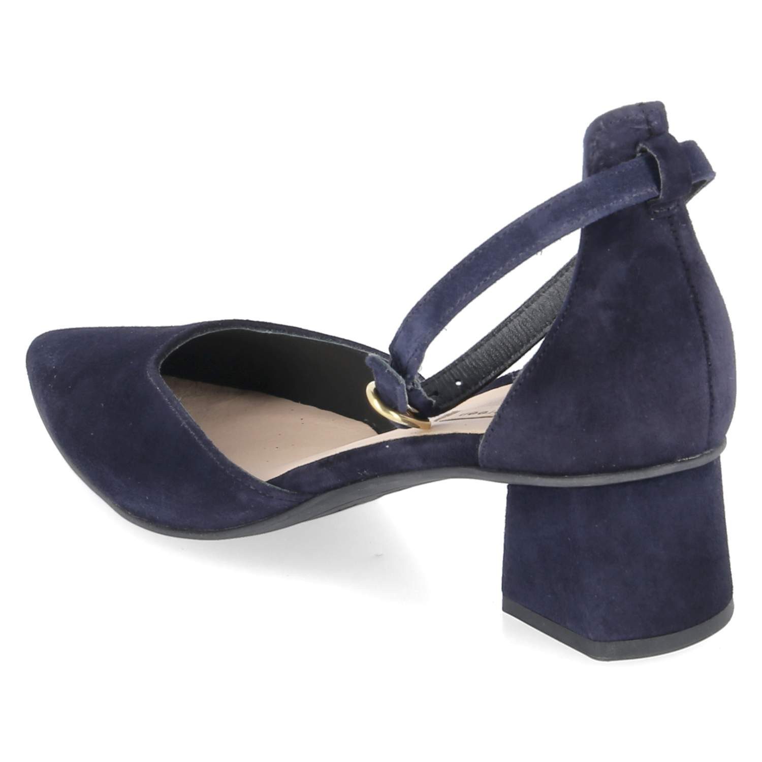 Paul Green Paul Green 3820-040 Damen Rauleder blau Keilpumps