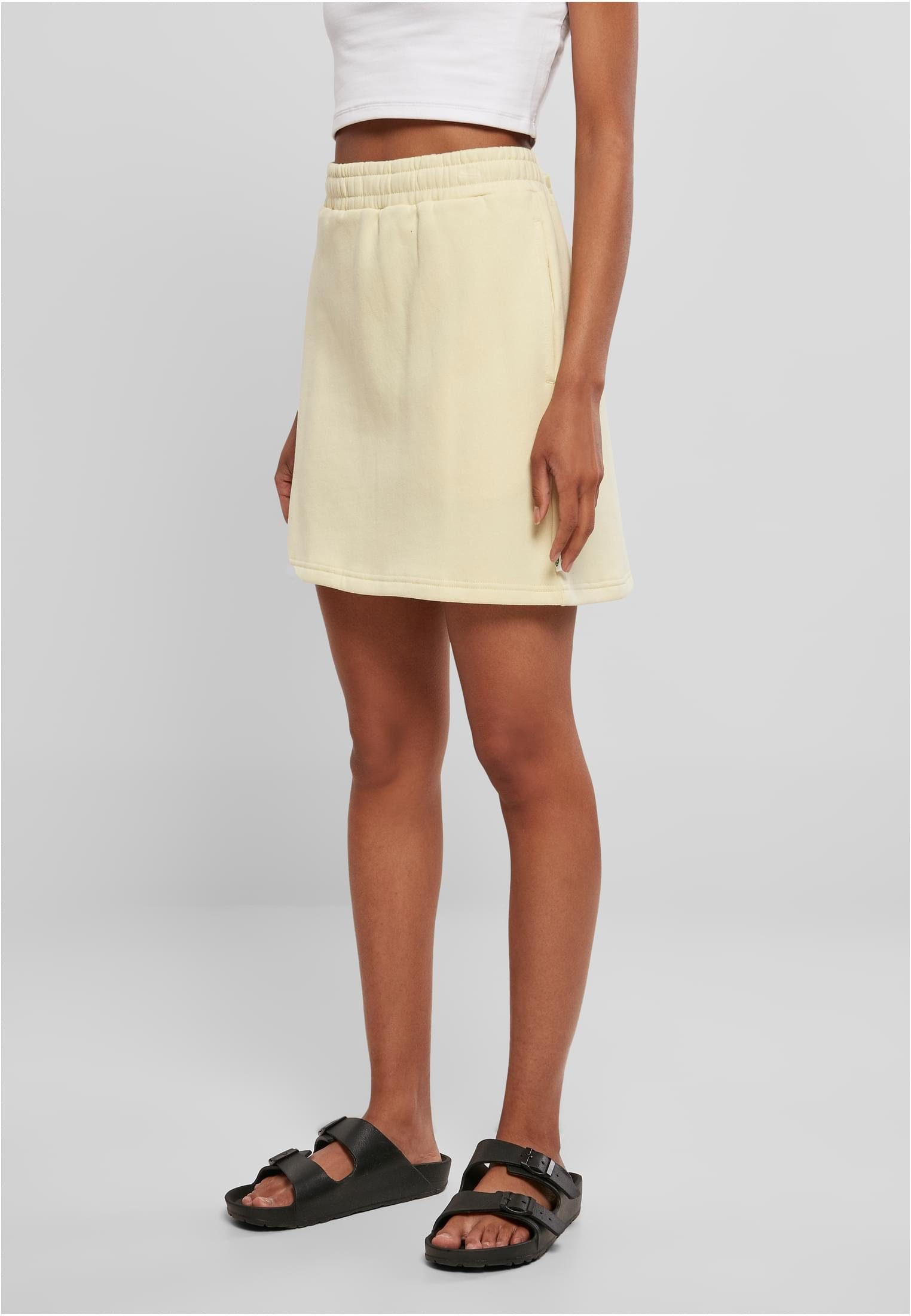 CLASSICS softyellow Ladies Damen Organic Terry Mini Skirt (1-tlg) Jerseyrock URBAN