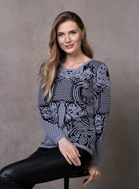 Passioni Strickpullover Pullover im Fancy Design