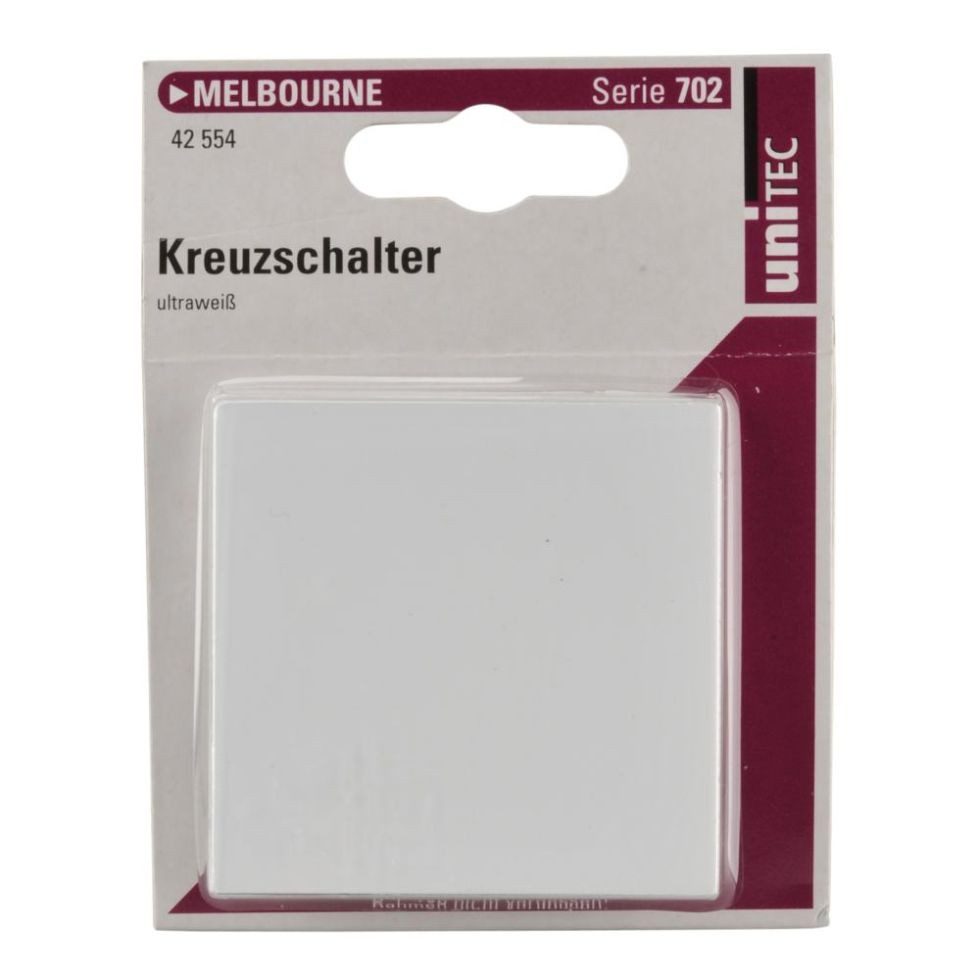 UNITEC Schalter Unitec Kreuzschalter Melbourne S702 ultraweiß