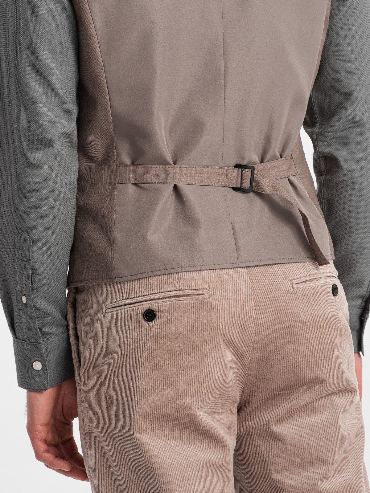 OMBRE Anzugweste Herren Anzugweste ohne Revers – Bild 5 von 5