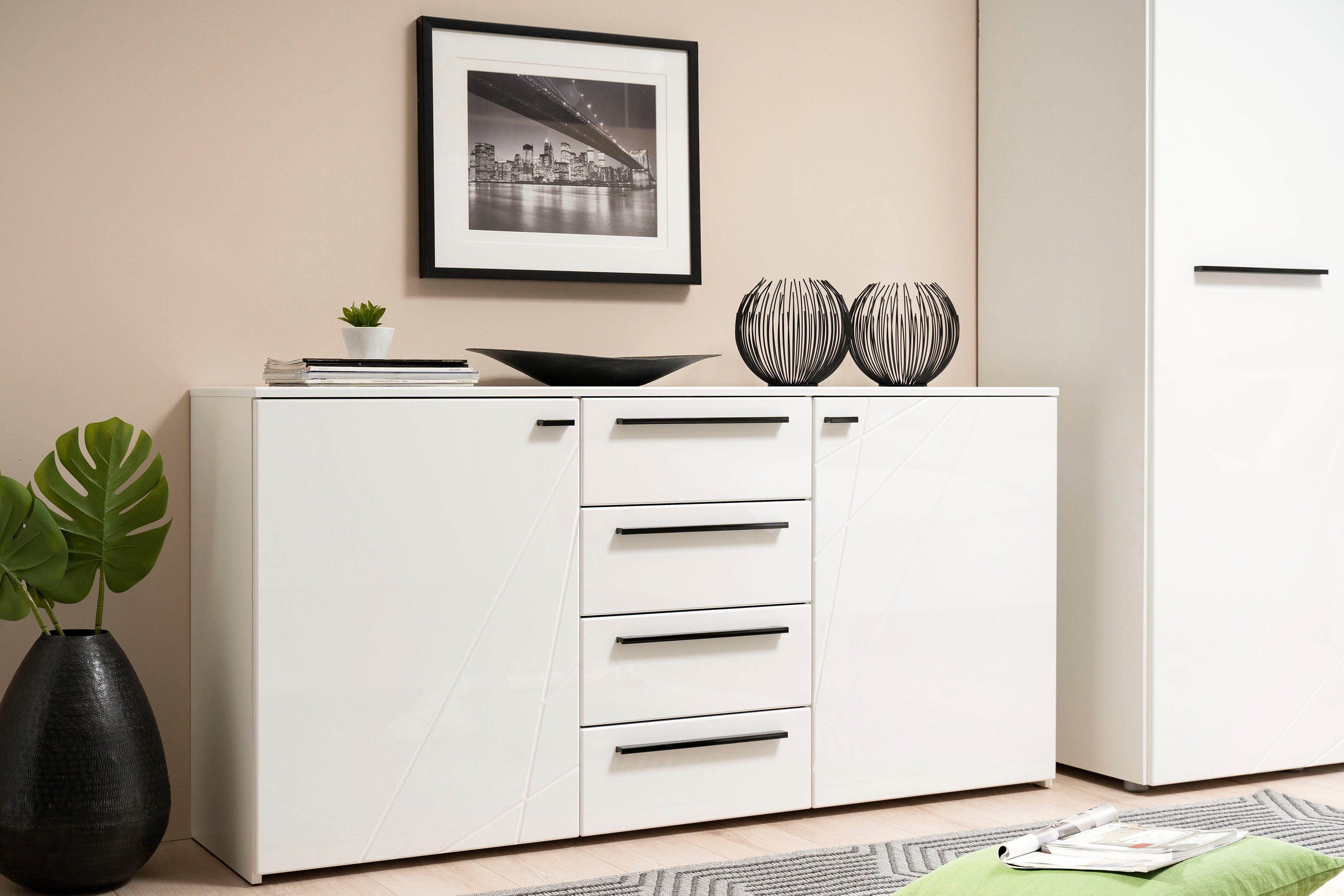 INOSIGN Sideboard Ksanti Kommode Breite/Tiefe/Höhe 163/80,5/80,5 günstig online kaufen