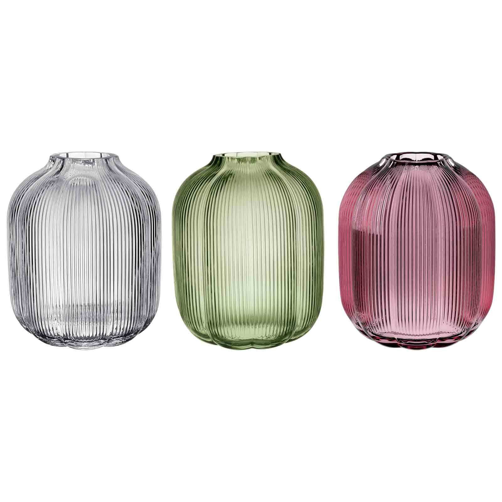 Villeroy & Boch Dekovase Fleur Vasen-Set 19 cm 3er Set (3x Vase, 3 St)