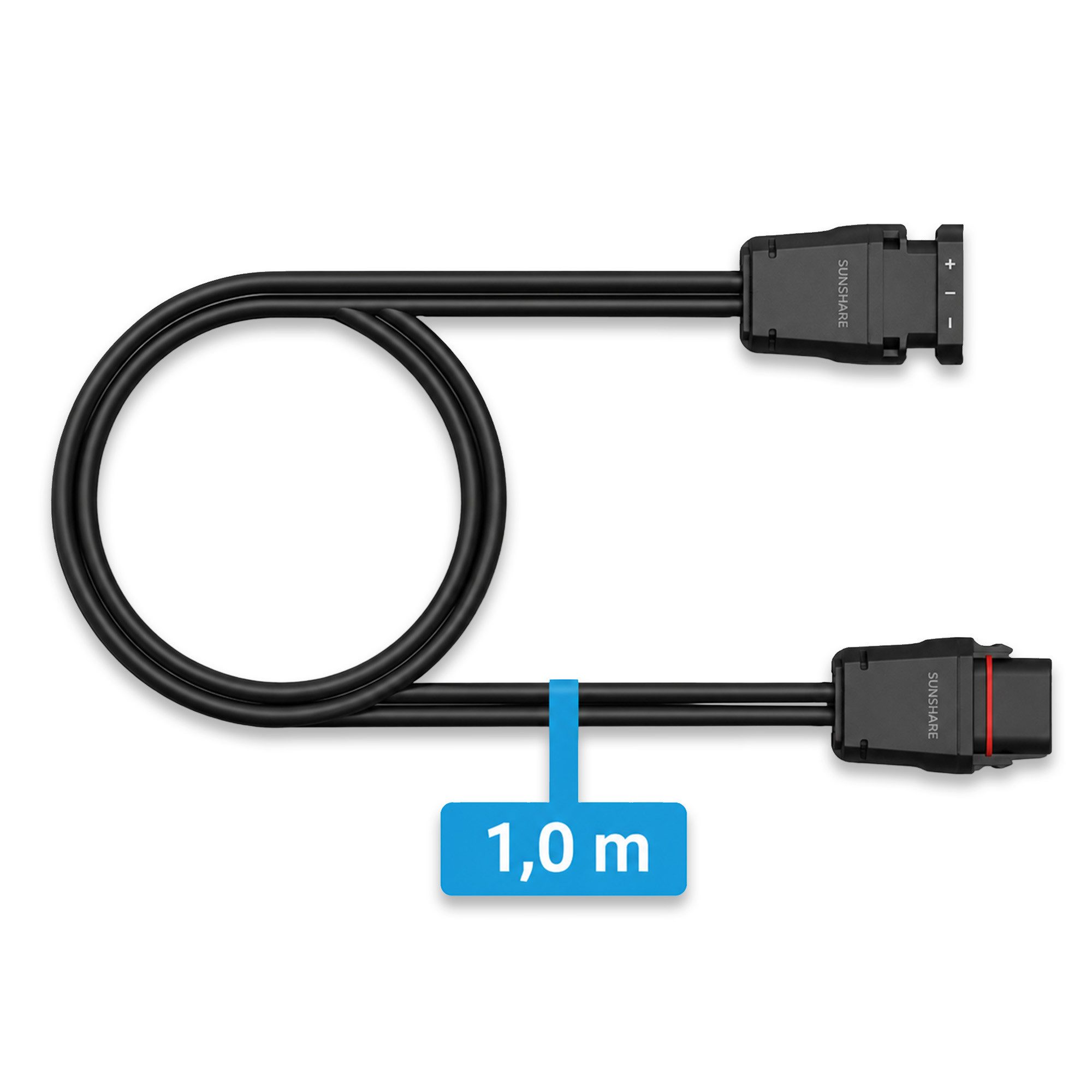 Sunshare Verlängerungskabel für Sunshare PV-Panels & -Speicher Solarkabel, (100 cm)