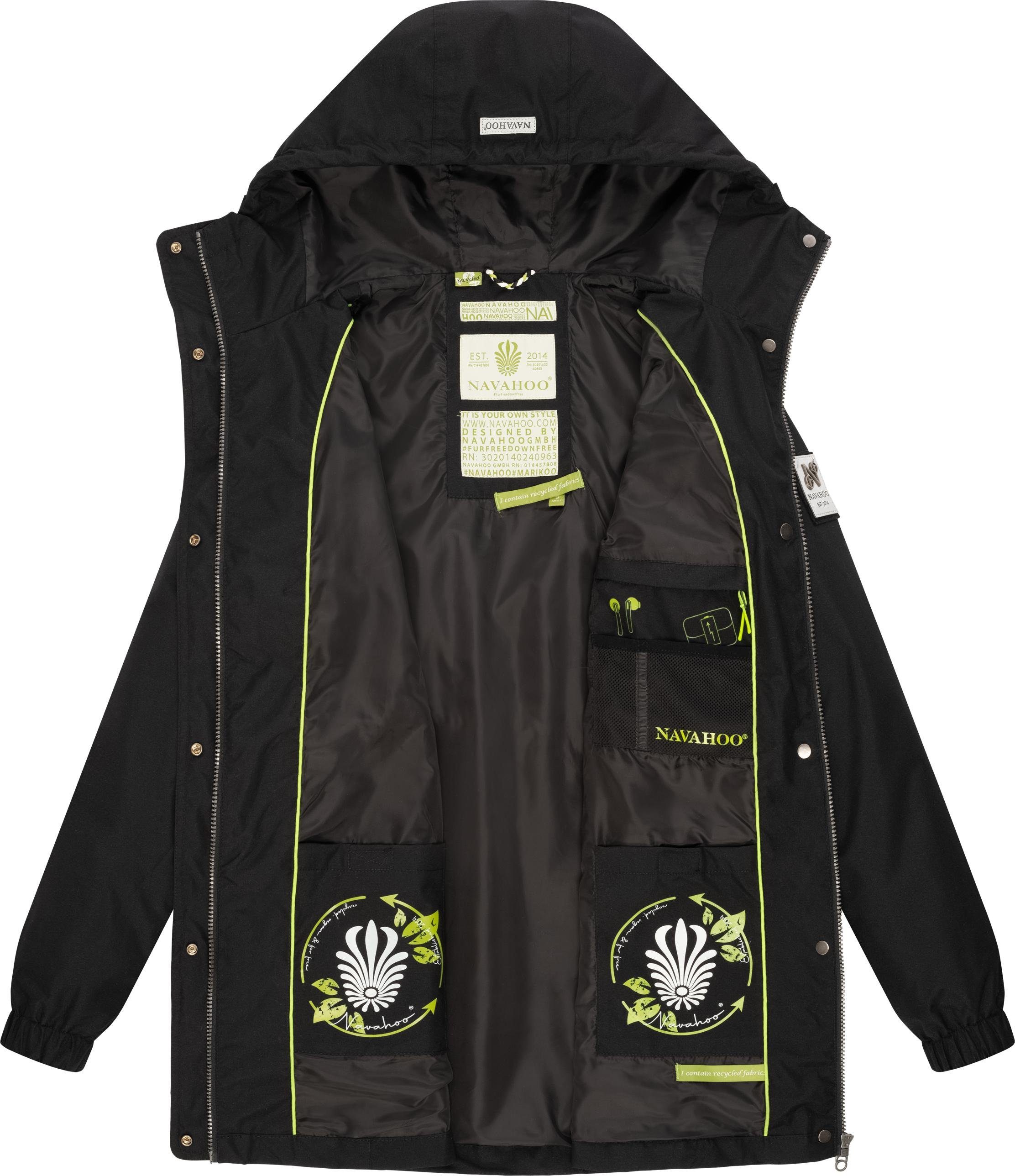 Navahoo Outdoorjacke Neophee Damen Übergangs Parka mit Kapuze