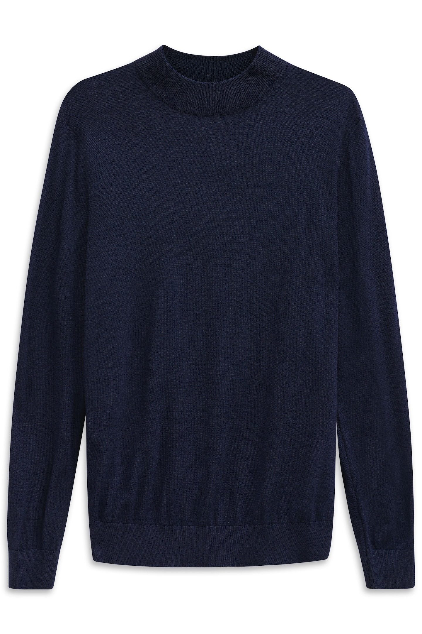 bugatti Rollkragenpullover Regular Fit aus Merino-Wolle-Seide-Mix