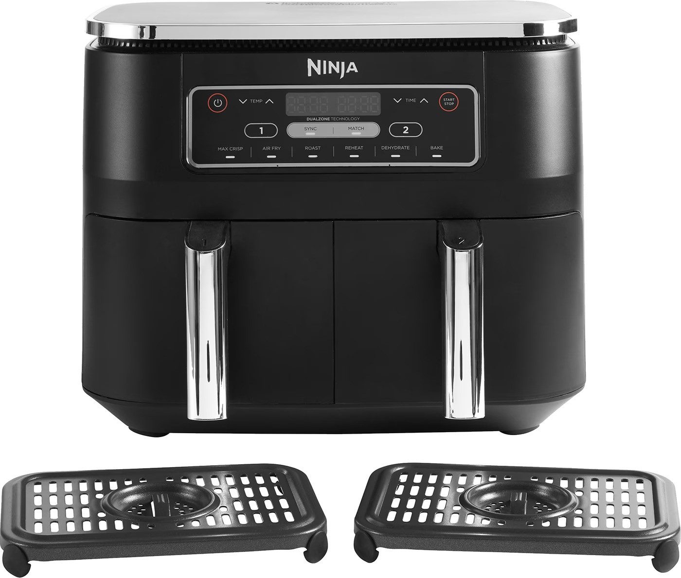NINJA Heißluftfritteuse Foodi Dual Zone AF300EU, 2400 W, 2 Zonen & 6 Programmen – Bild 4 von 5