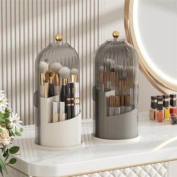 RefinedFlare Make-Up Organizer Um 360 Grad drehbare Make-up-Aufbewahrungsbox mit Deckel