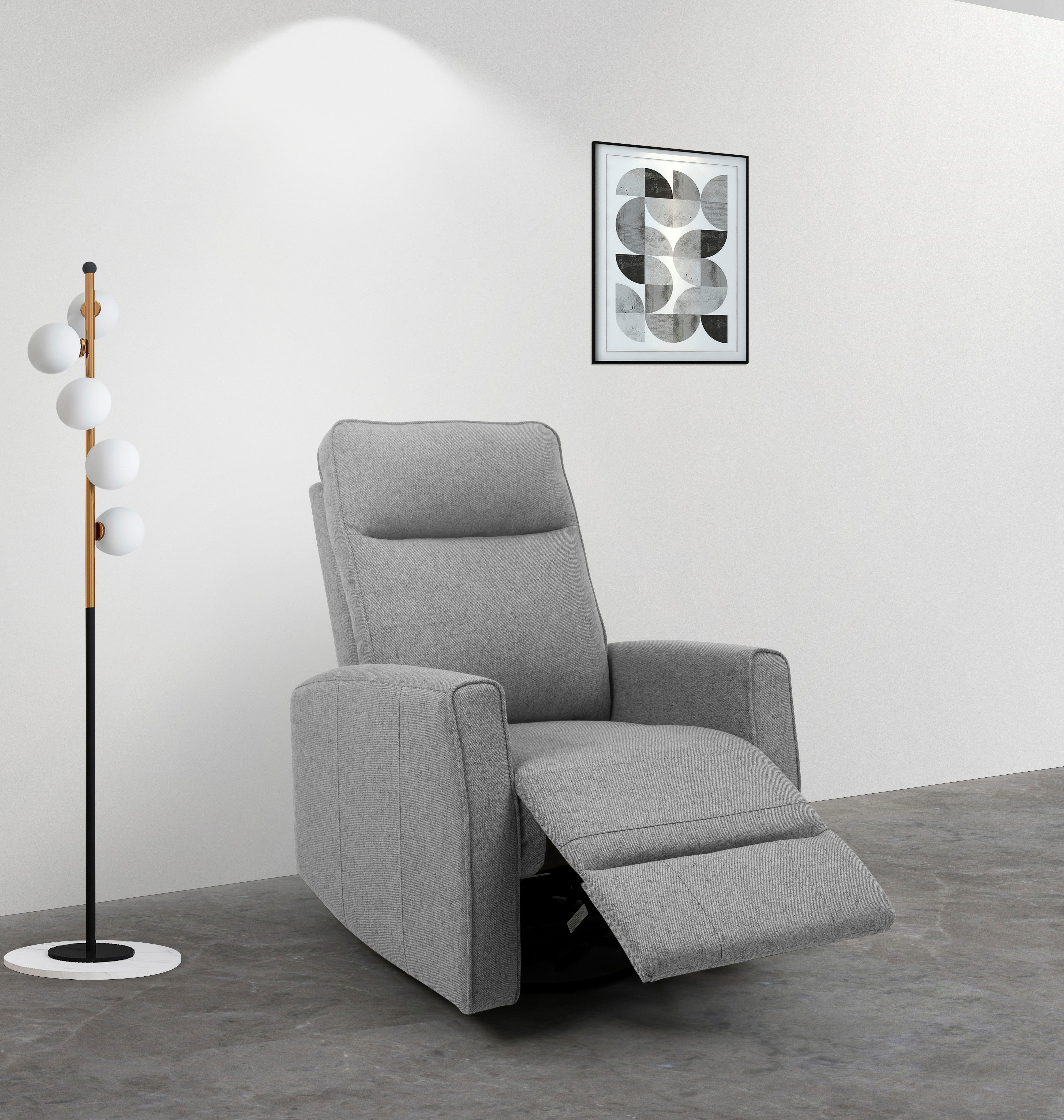 INOSIGN Relaxsessel KAYLI mit Schaukel-, Dreh und Liegefunktion, Webstoff, Federkern, Lesesessel, TV-Sessel mit Reclinerfunktion, 360° drehbar