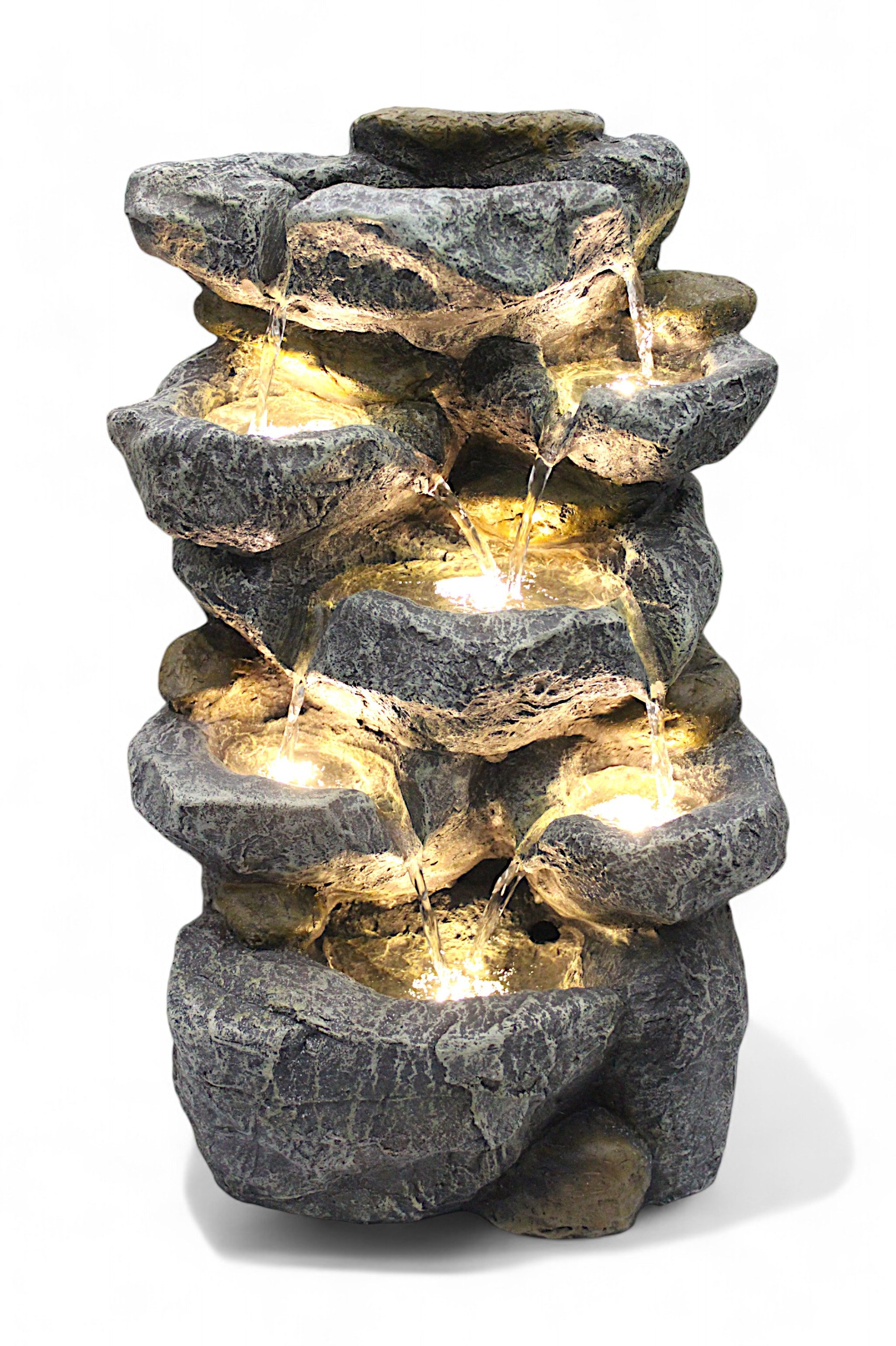 Arnusa Gartenbrunnen Zimmerbrunnen Wasserfall BK802 Gartendekoration Felsen günstig online kaufen