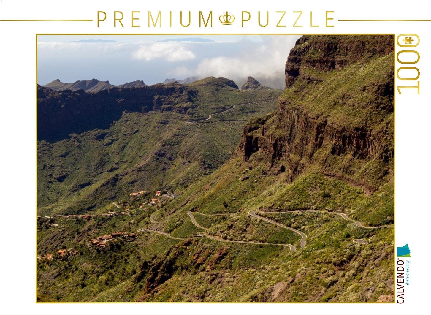 Puzzle CALVENDO Puzzle Panoramastraße nach Masca 1000 Teile Lege-Größe 64 x 48 cm Foto-Puzzle Bild von wkbilder
