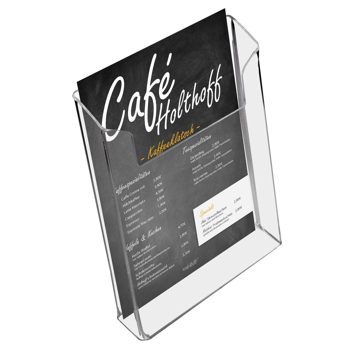 HMF Zeitungsständer Wand Prospekthalter aus Acryl, günstig online kaufen