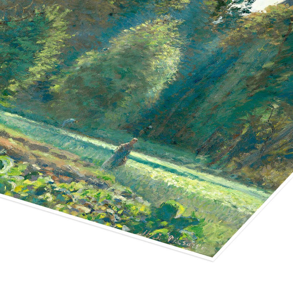 Posterlounge Wandbild Das Kohlfeld, Pontoise, Camille Pissarro, erhältlich als Poster, Leinwandbild, Wandsticker oder Acrylglasbild