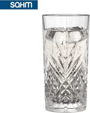 SAHM Longdrinkglas Gin Tonic Gläser 6 teilig 365ml - Broadway Trinkgläser Set