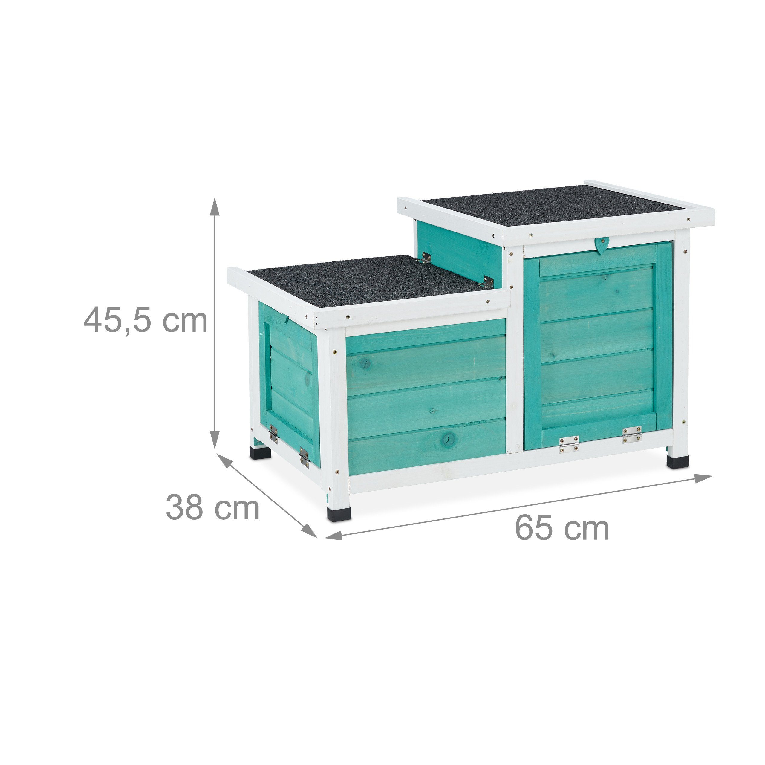 Kaninchenhaus Für 2 Kaninchen 2-stöckiges Kaninch Produktbild-Vorschau 5