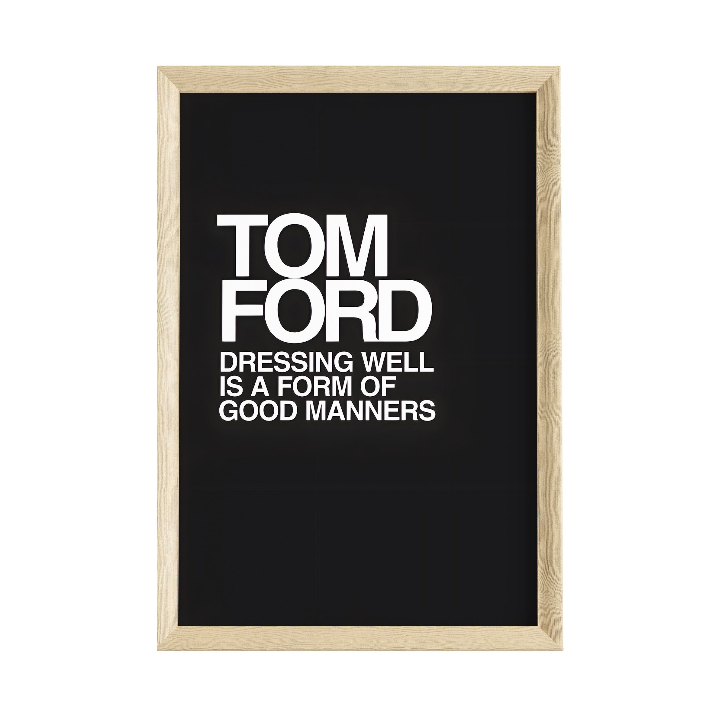 JUSTGOODMOOD Poster Premium ® Tom Ford Poster · ohne Rahmen, Poster in vers günstig online kaufen