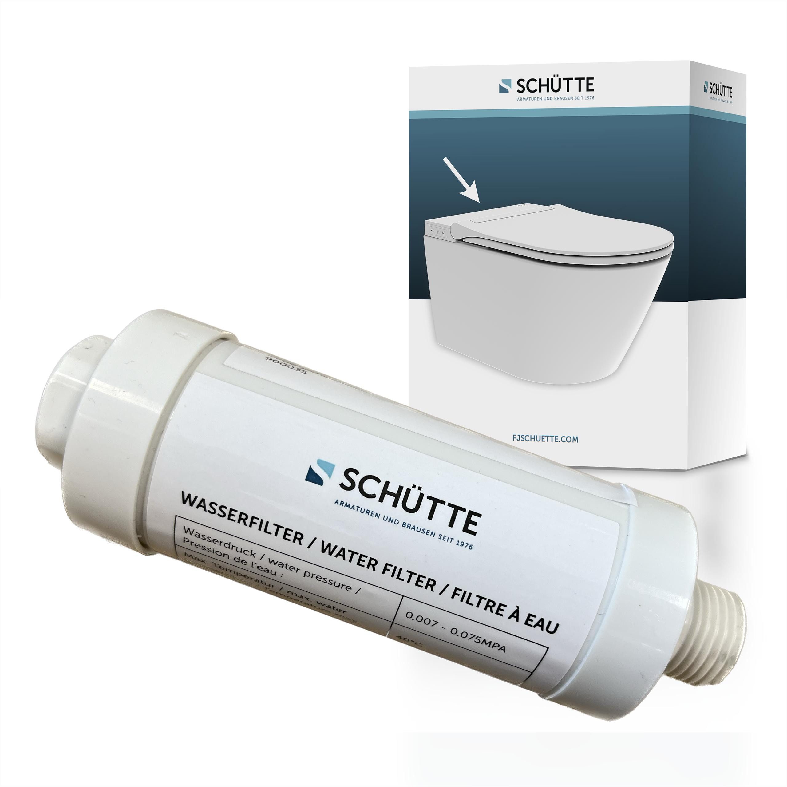 Schütte Kalk- und Wasserfilter CESARI, Zubehör für Schütte Dusch-WC 99004853, 1/2", geeignet für Schütte Dusch-WC