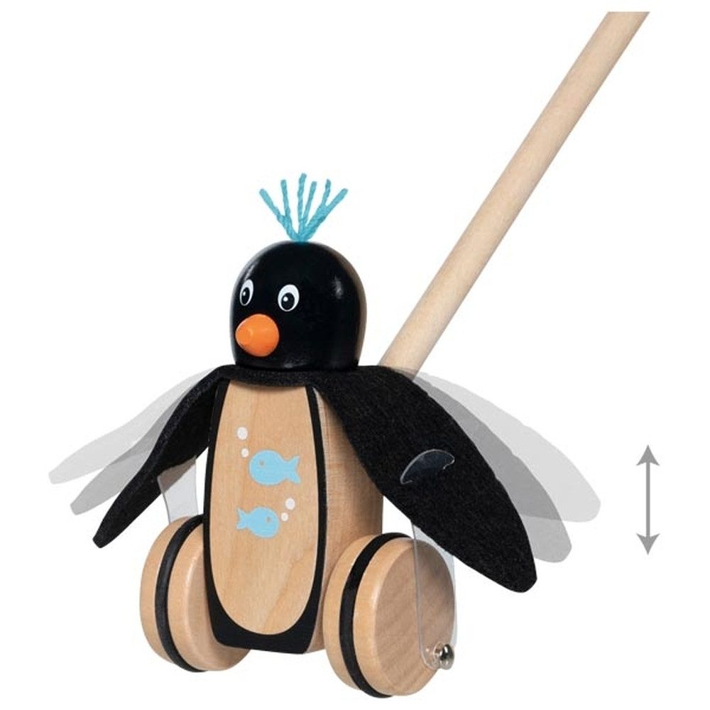 goki Nachziehtier Schiebetier Pinguin Pablo