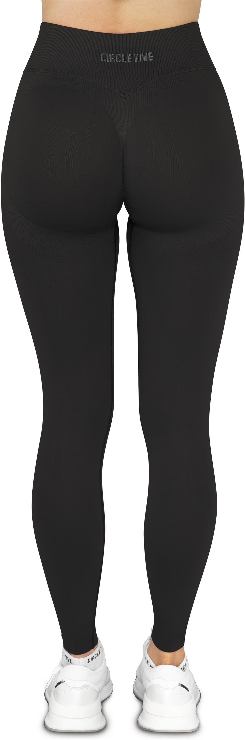 Circle Five Shapingleggings Scrunch Leggings - Shape Push Up Sporthose Blickdichte lange Sport-Leggings