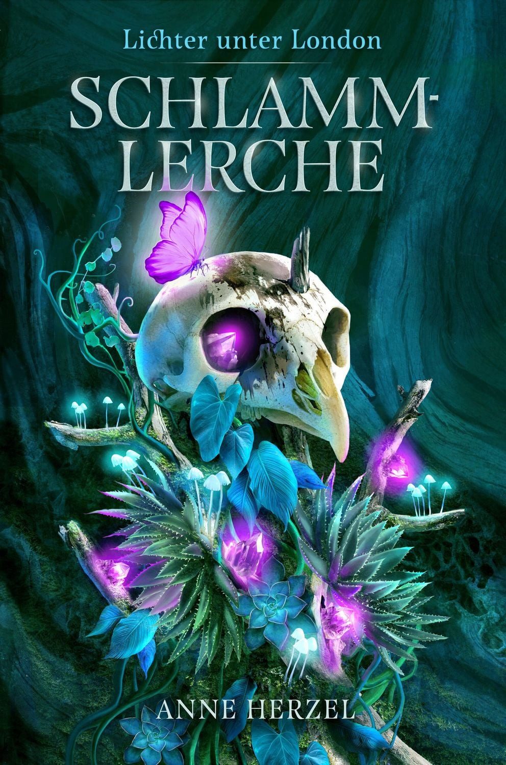 Schlammlerche (Lichter unter London) mit gestaltetem Farbschnitt / Anne Herzel