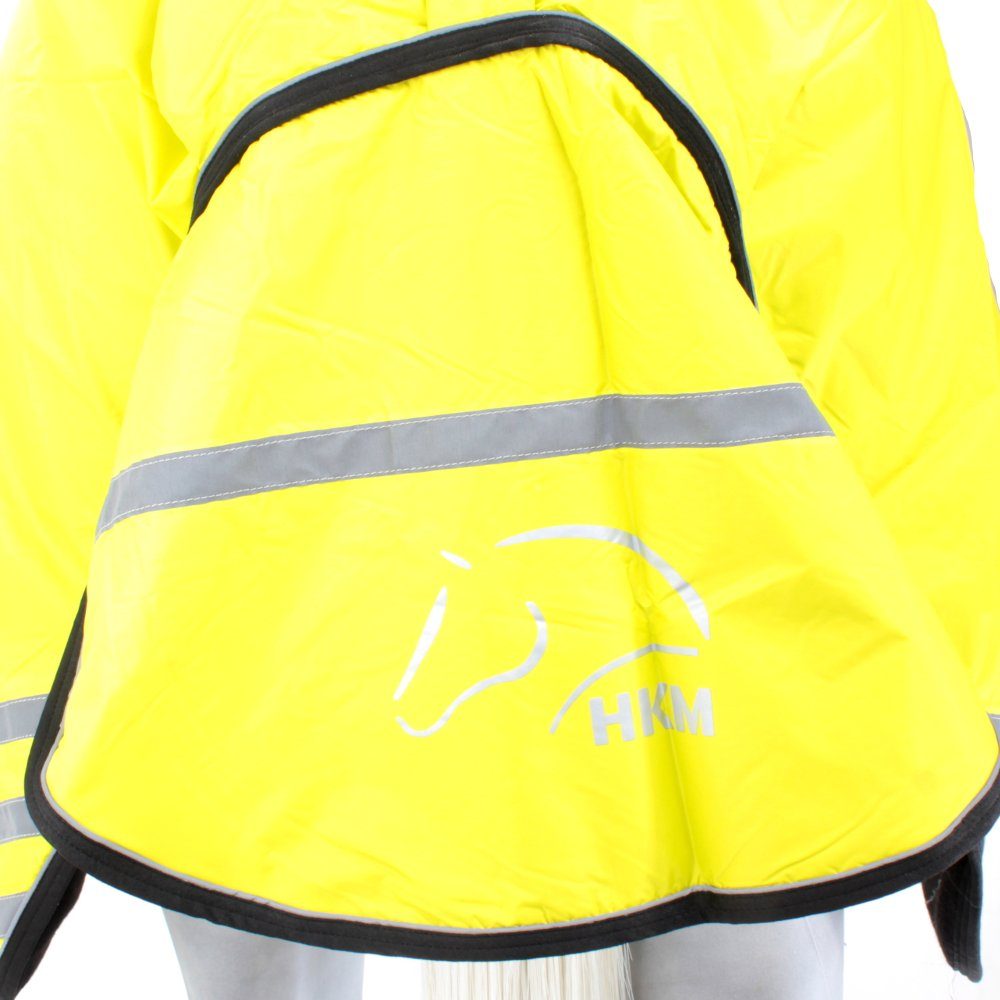 HKM Ausreitdecke HKM Nierendecke Reflective mit Fleecefutter - Neongelb