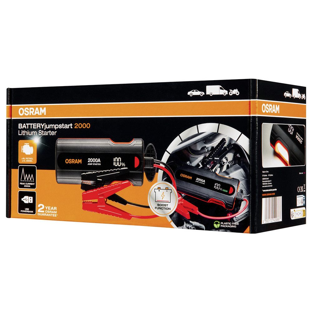 Osram OSRAM Starthilfegerät, Schnellstartsystem OJS040 Starthilfestrom (12 Energiestation 16000 mAh