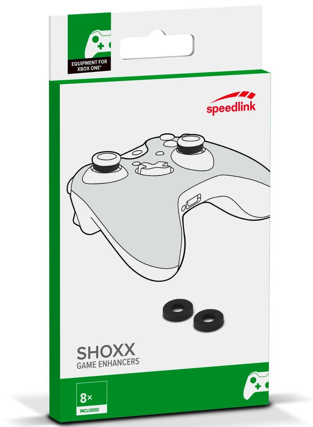 8x SHOXX Game Enhancer Stoß-Dämpfer Thumb-Stick Ringe Controller