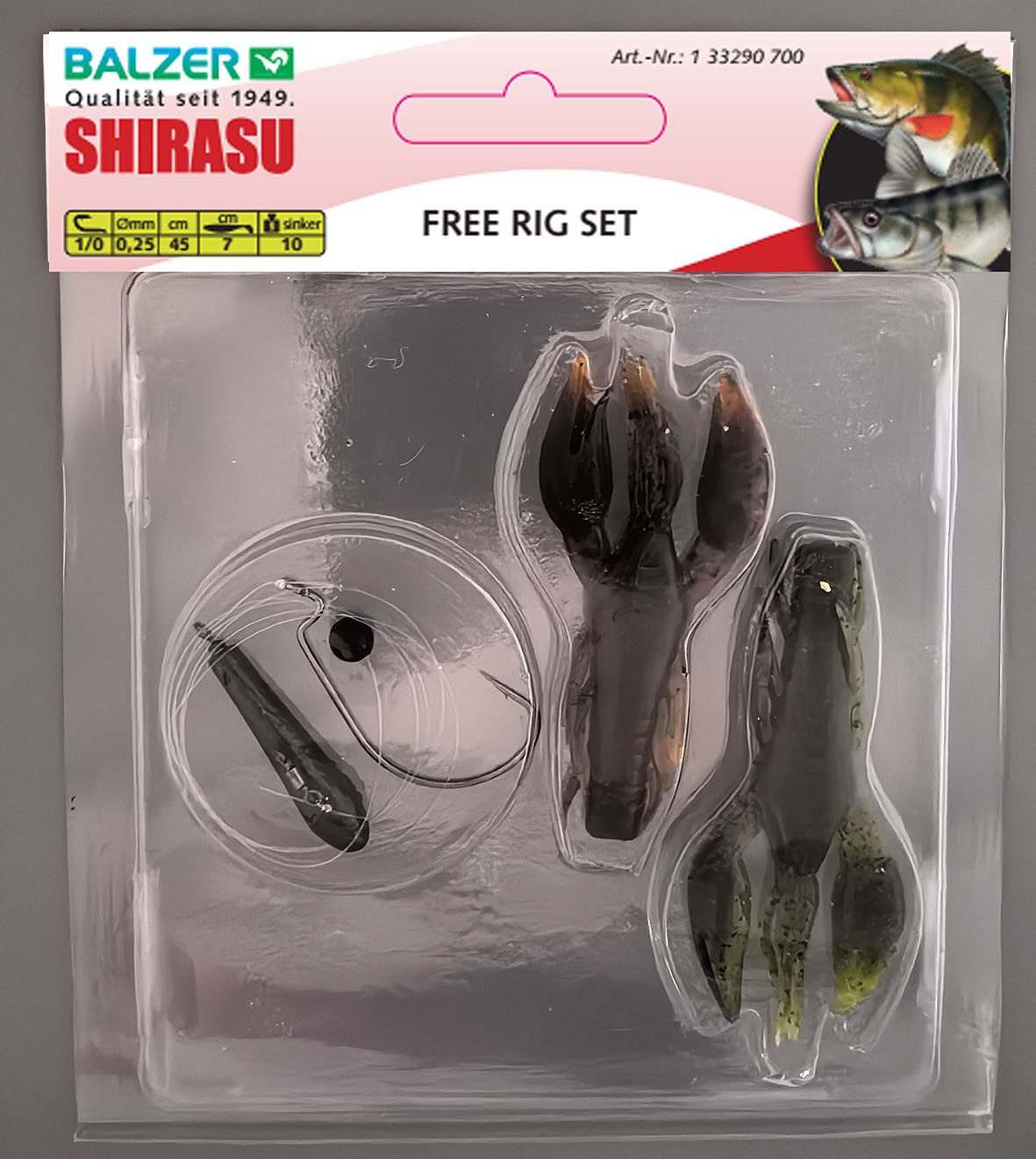 Dropshot-Haken Ready to Fish Free Rig 7cm 10g