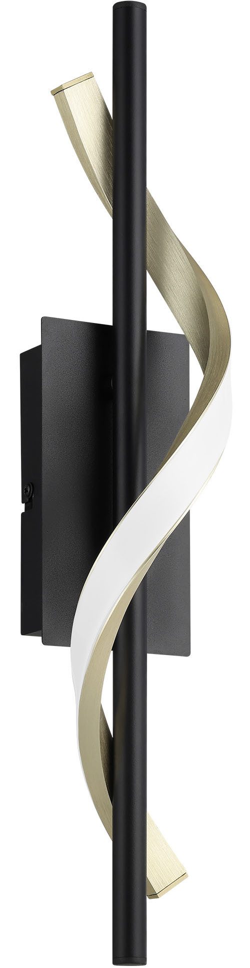EGLO Wandleuchte CONAPRATO Wandlampe - Alu, Stahl - LED - 8,8W - IP20, Dimmfunktion, mehrere Helligkeitsstufen, LED fest integriert, Neutralweiß, Kaltweiß, Warmweiß, Wandstrahler, Wandspot, Wohnzimmer, Flur, L14 x H46,5 x AL8 cm