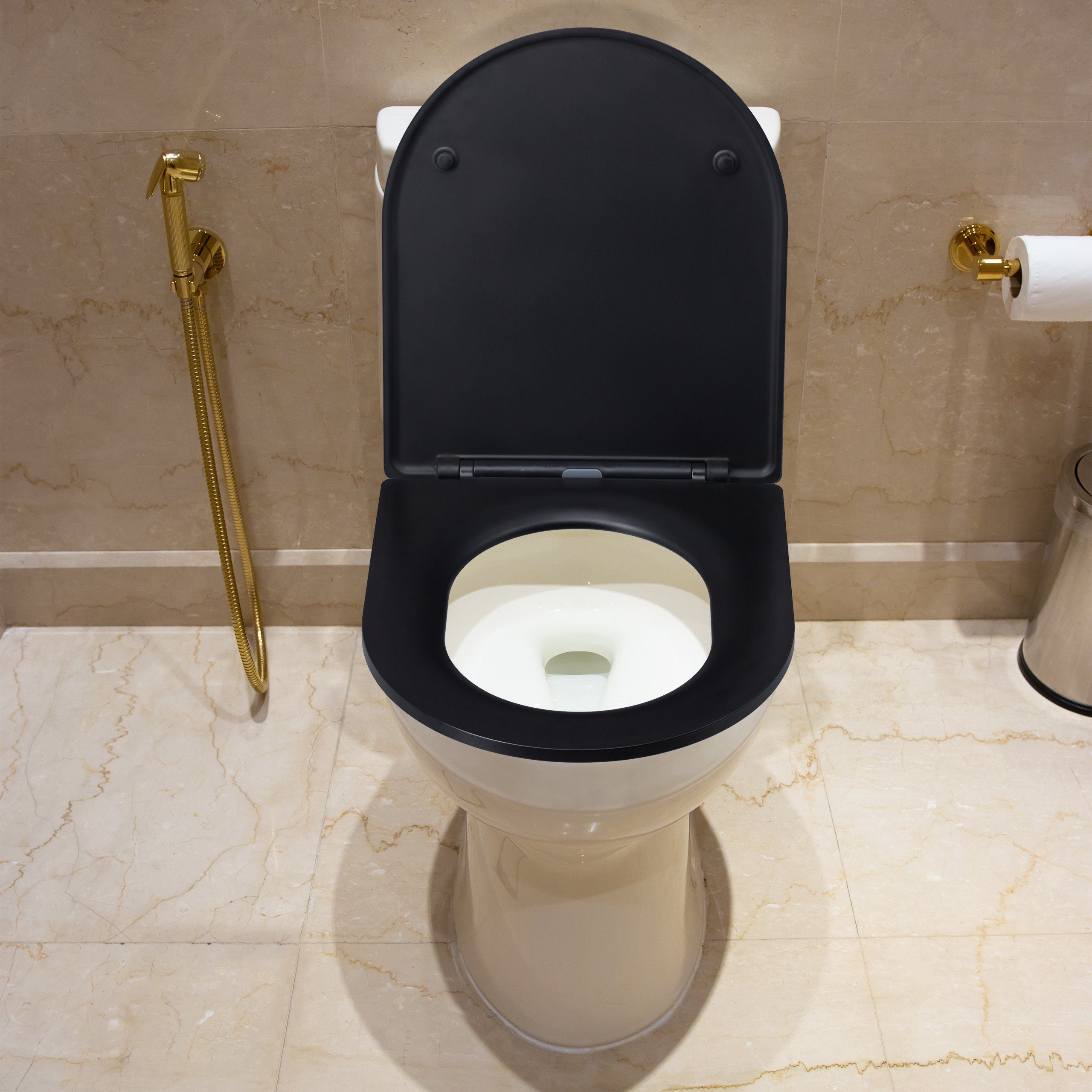 relaxdays WC-Sitz »Toilettendeckel Absenkautomatik schwarz« online kaufen |  OTTO