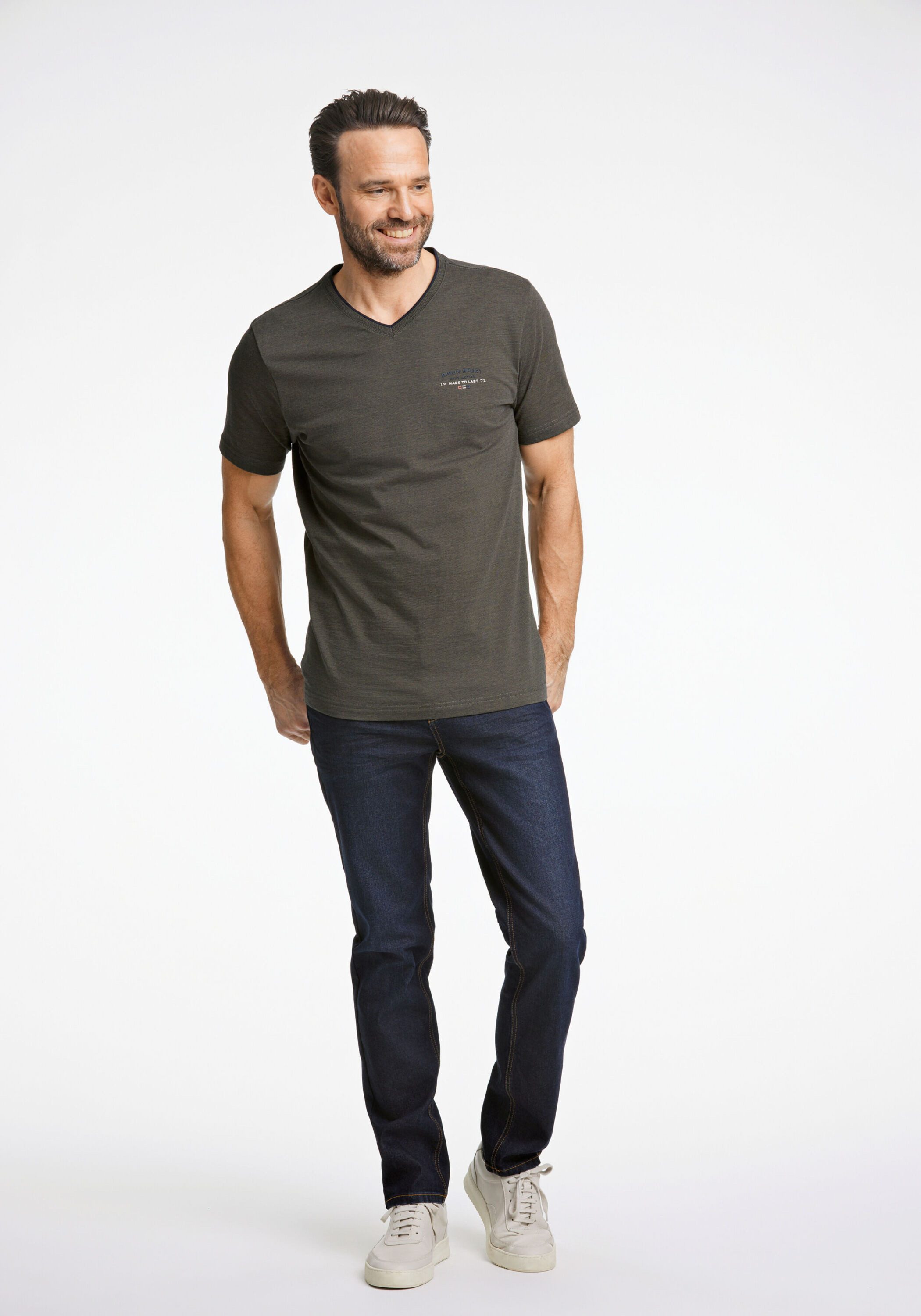 BISON 5-Pocket-Jeans Jeans Tapered Fit