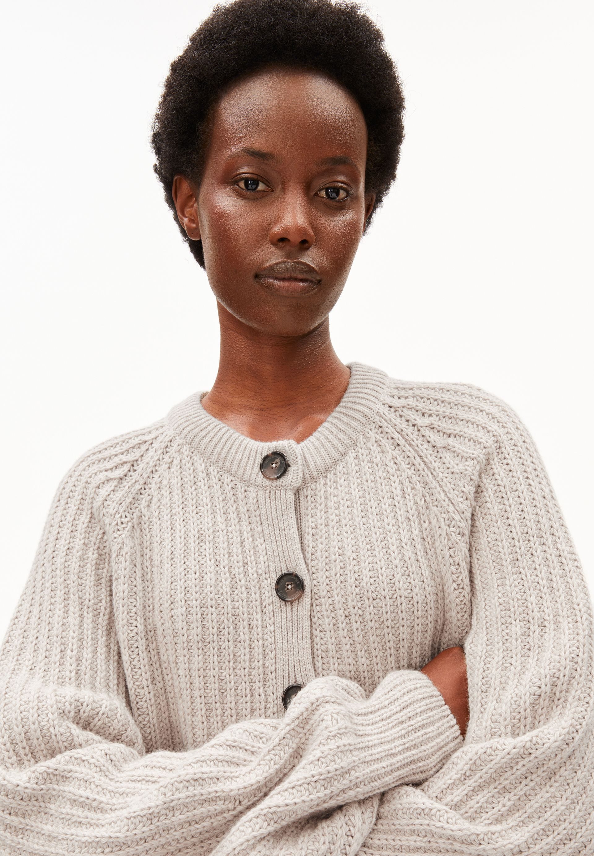 Armedangels Cardigan SELMAA Strickjacke aus Bio-Woll Mix (Loose Fit)
