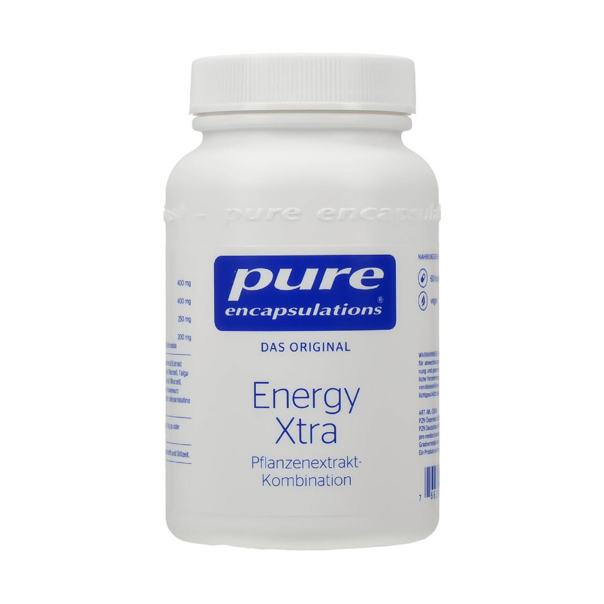 pro medico GmbH PURE ENCAPSULATIONS Energy Xtra Kapseln Kapsel