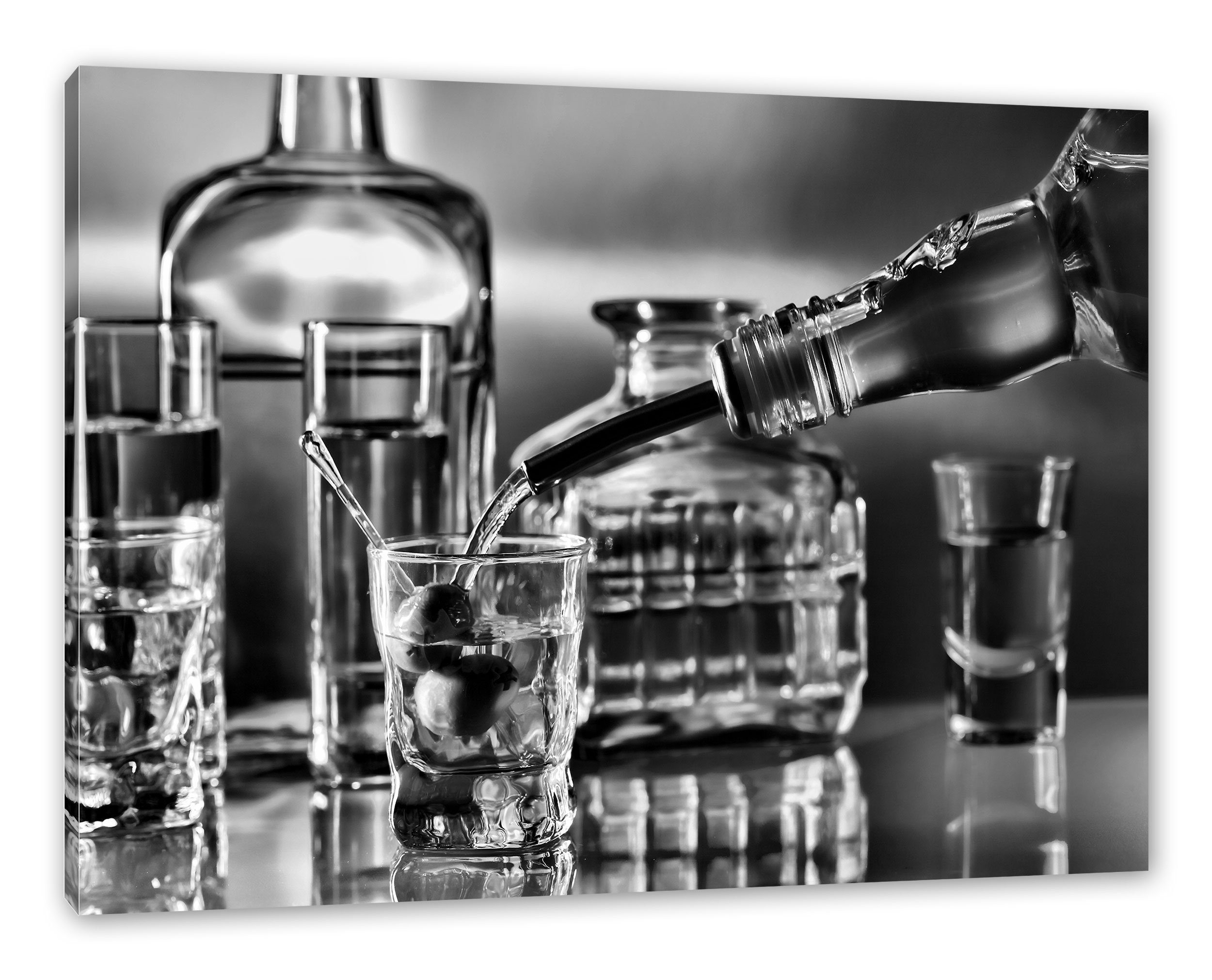 Pixxprint Leinwandbild Strong alcohol, Strong alcohol (1 St), Leinwandbild fertig bespannt, inkl. Zackenaufhänger