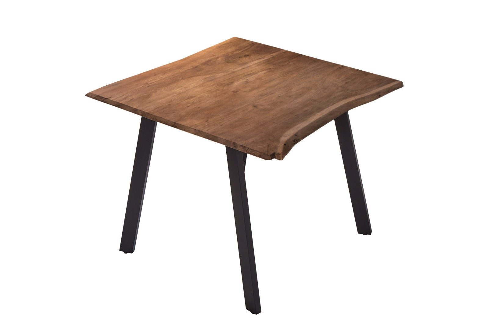 Junado® Baumkantentisch Laxmi, Akazie Massivholz, Stärke Tischplatte 26mm, natürliche Baumkante