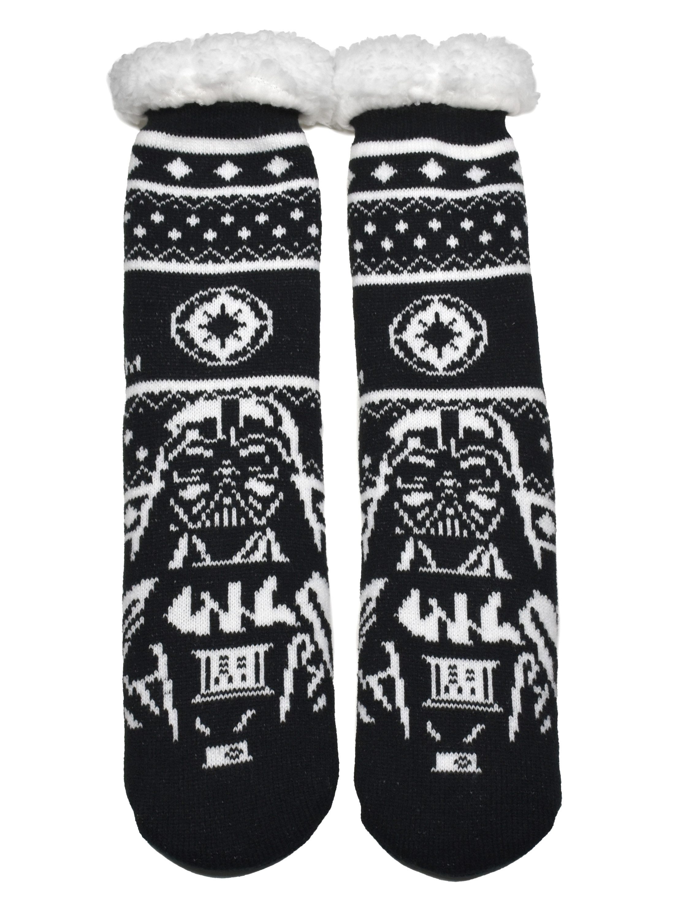 United Labels® Socken Star Wars Darth Vader Hüttensocken Haussocken Kuschelsocken Socken