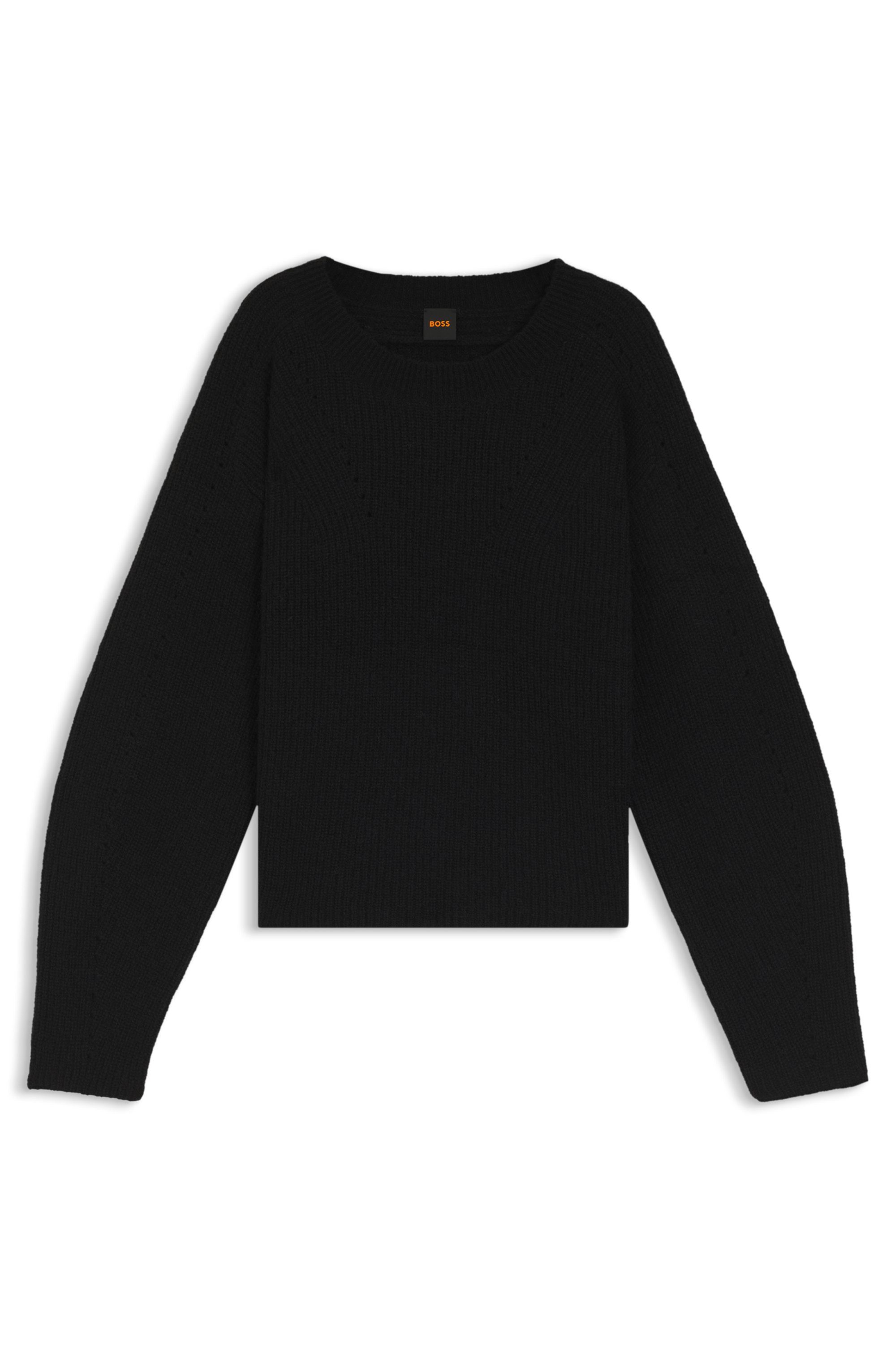 BOSS ORANGE Вязаные свитера Fenne Premium Damenmode mit Ajourlochmuster