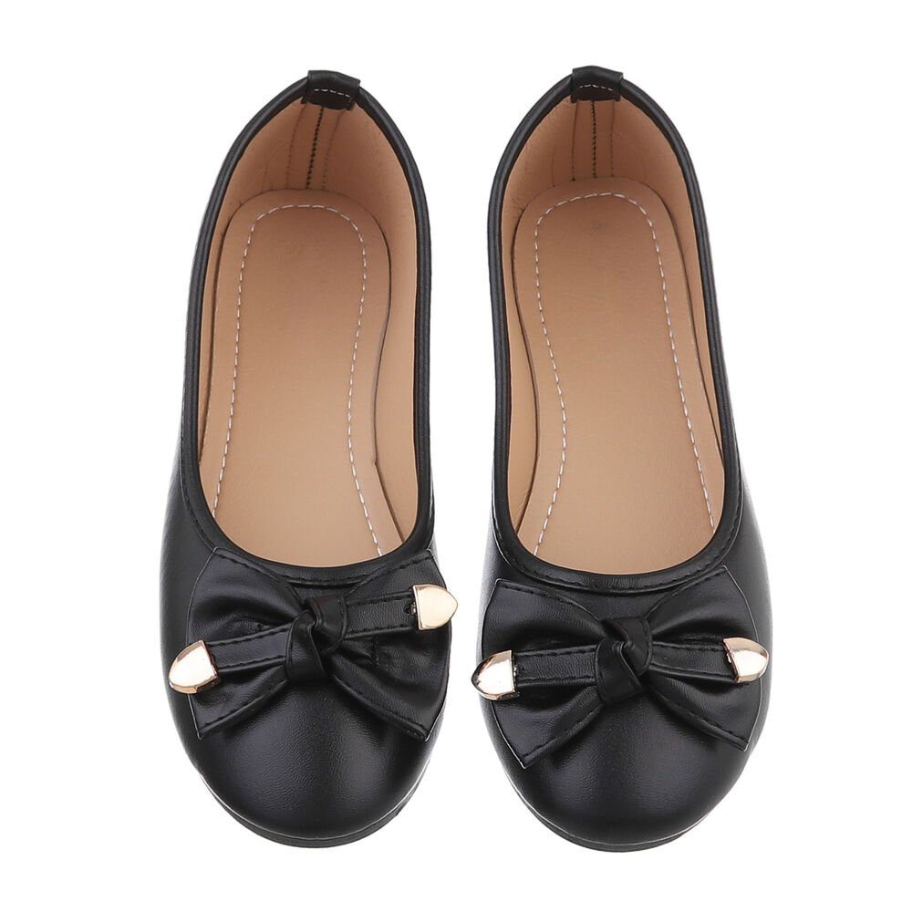 Ital-Design Damen Freizeit Ballerina (85894184) Blockabsatz Klassische Ballerinas in Schwarz