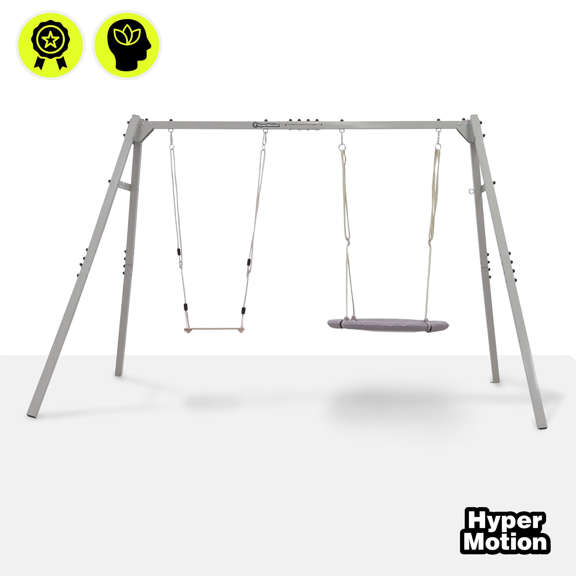 HyperMotion Doppelschaukel HyperMotion Gartenschaukel 3in1 mit Nestschaukel und Hängematte