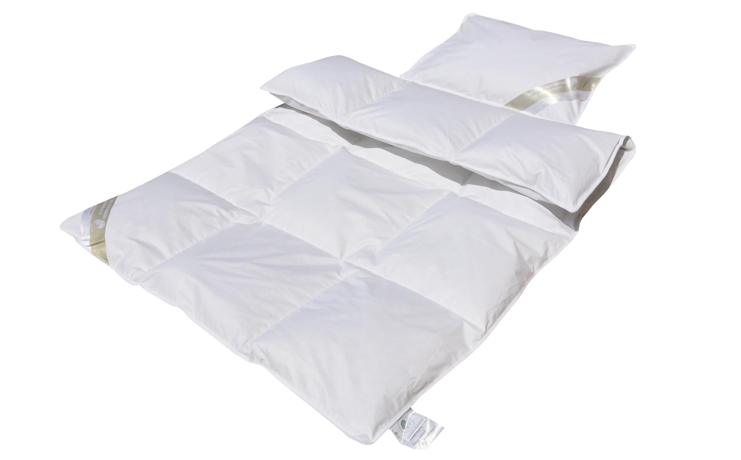Betten Hofmann Kinderbettdecke + Kopfkissen Betten Hofmann Kinder Ganzjahres-Set Daunendecke 100x135 cm + Kissen, Füllung: 100% Daunen, Bezug: 100% Baumwolle, für das ganze Jahr
