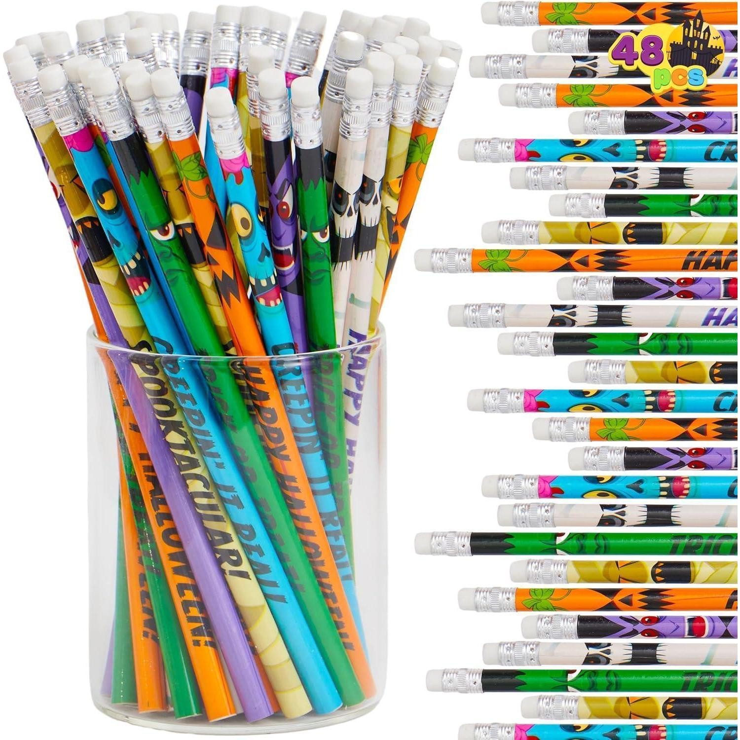 LuxusKollektion Bleistift Bleistifte Halloween 48 Radiergummis Halloween-Figuren-Bleistifte