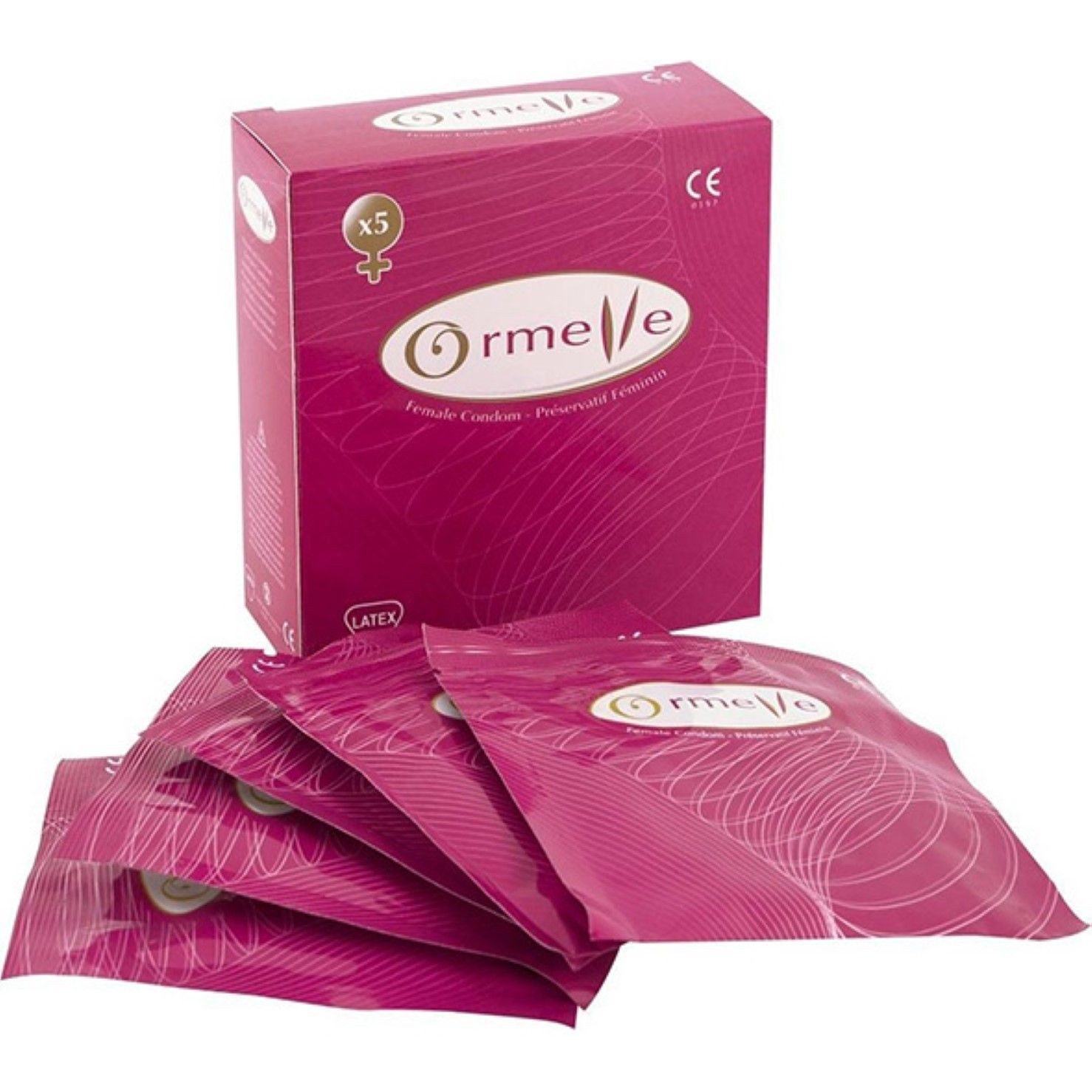 Asha International Kondome Ormelle Kondome für Frauen - 5 Stück