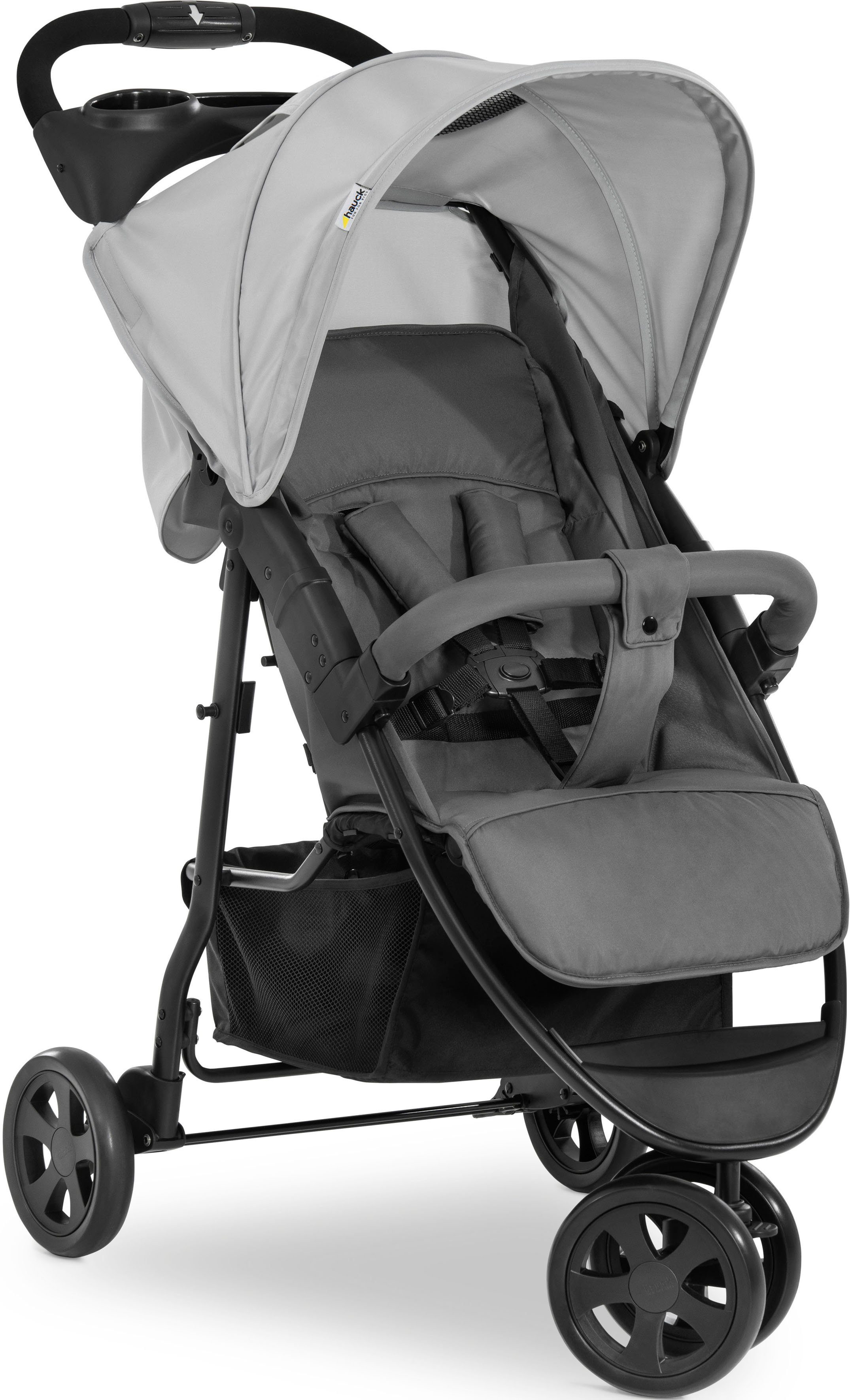 Hauck Dreirad-Kinderwagen Citi Neo 3, grey, mit schwenk- und feststellbarem Vorderrad