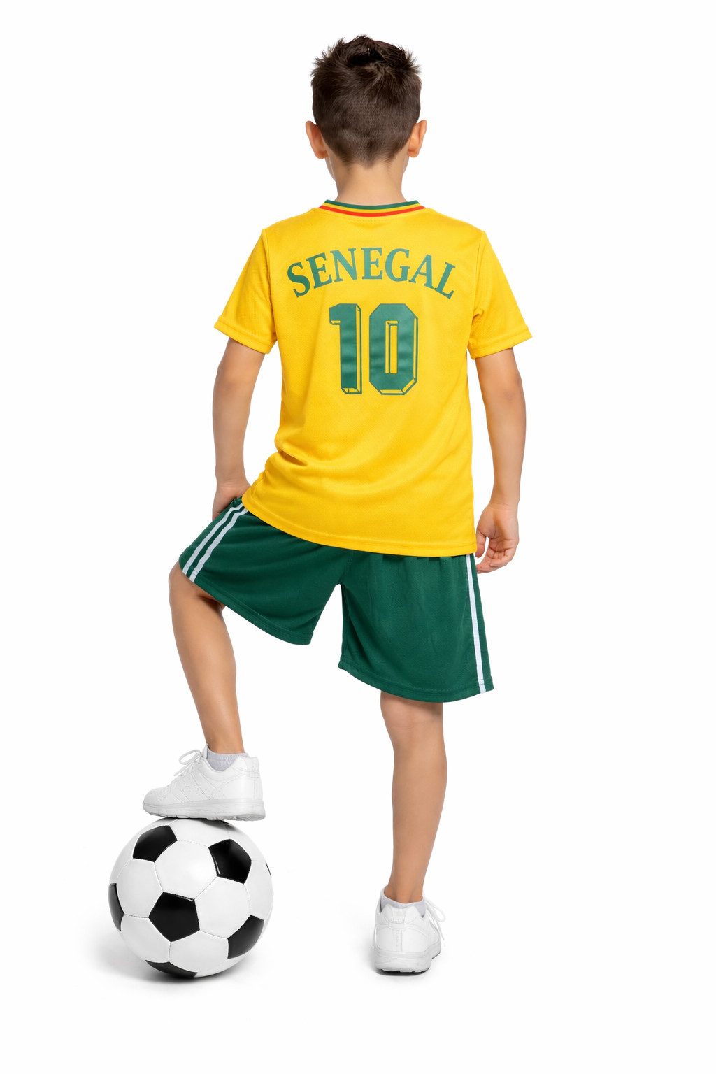 Fashion Boy Fußballtrikot Fussball Fan Set SENEGALTrikot + Shorts, JS297e (Set)
