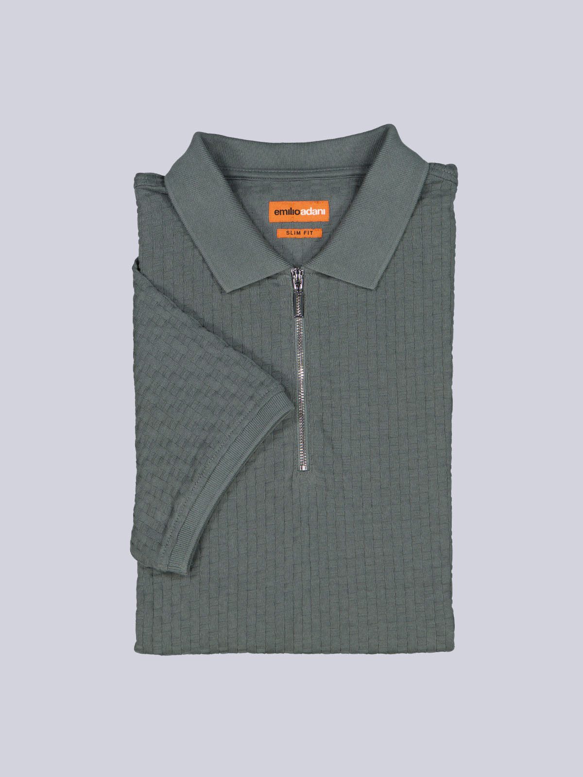 emilio adani Poloshirt Herren Polo-Shirt uni, Petrolblau