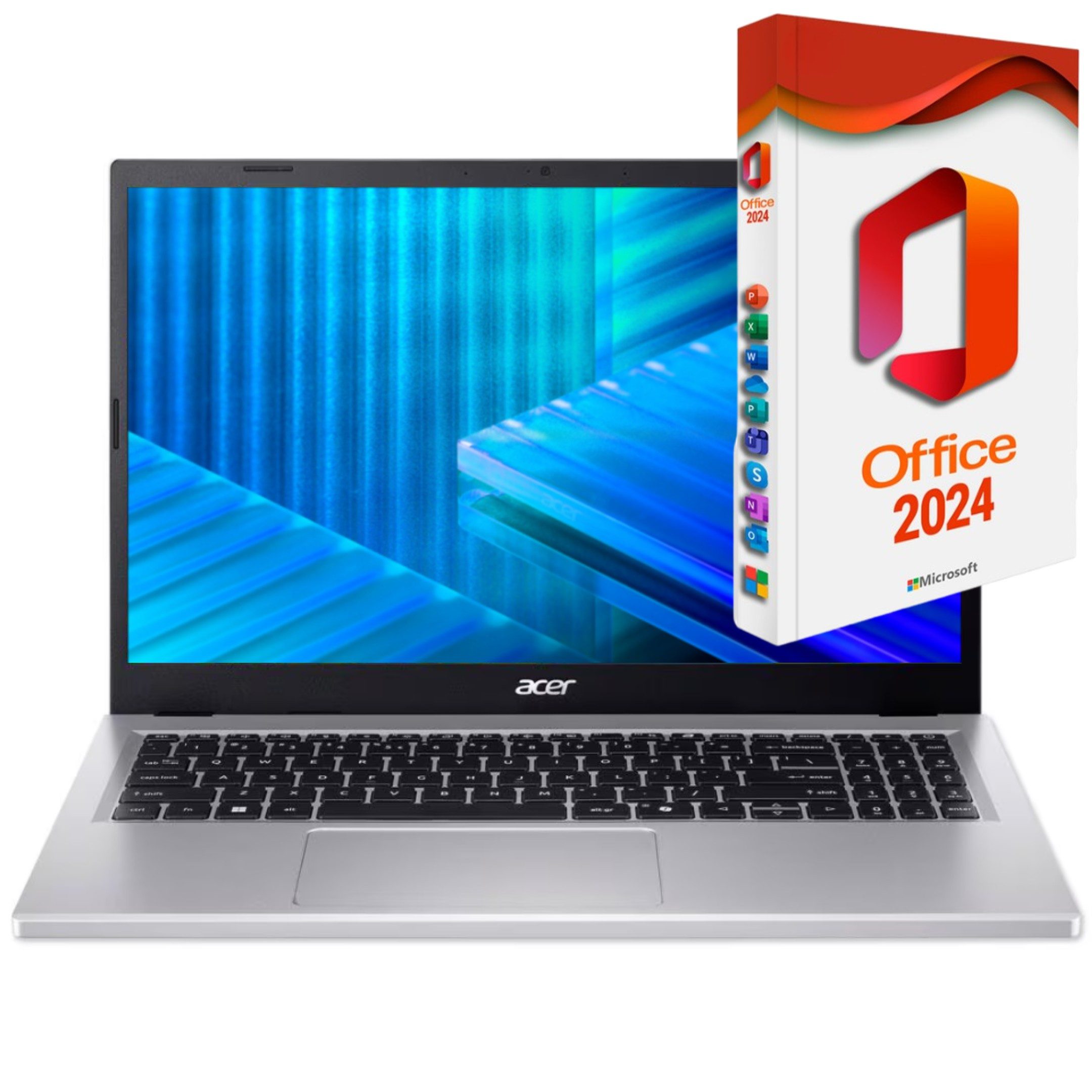 Acer Extensa 15 Core i5 Notebook (39 cm/15.6 Zoll, Intel Core i3 120U, Intel Graphics, 512 GB SSD, Windows 11 Pro + MS Office 2024 Professional (Vollversion)