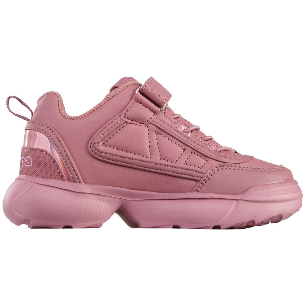 irisierenden mit lila-rosé Kappa Sneaker Details -