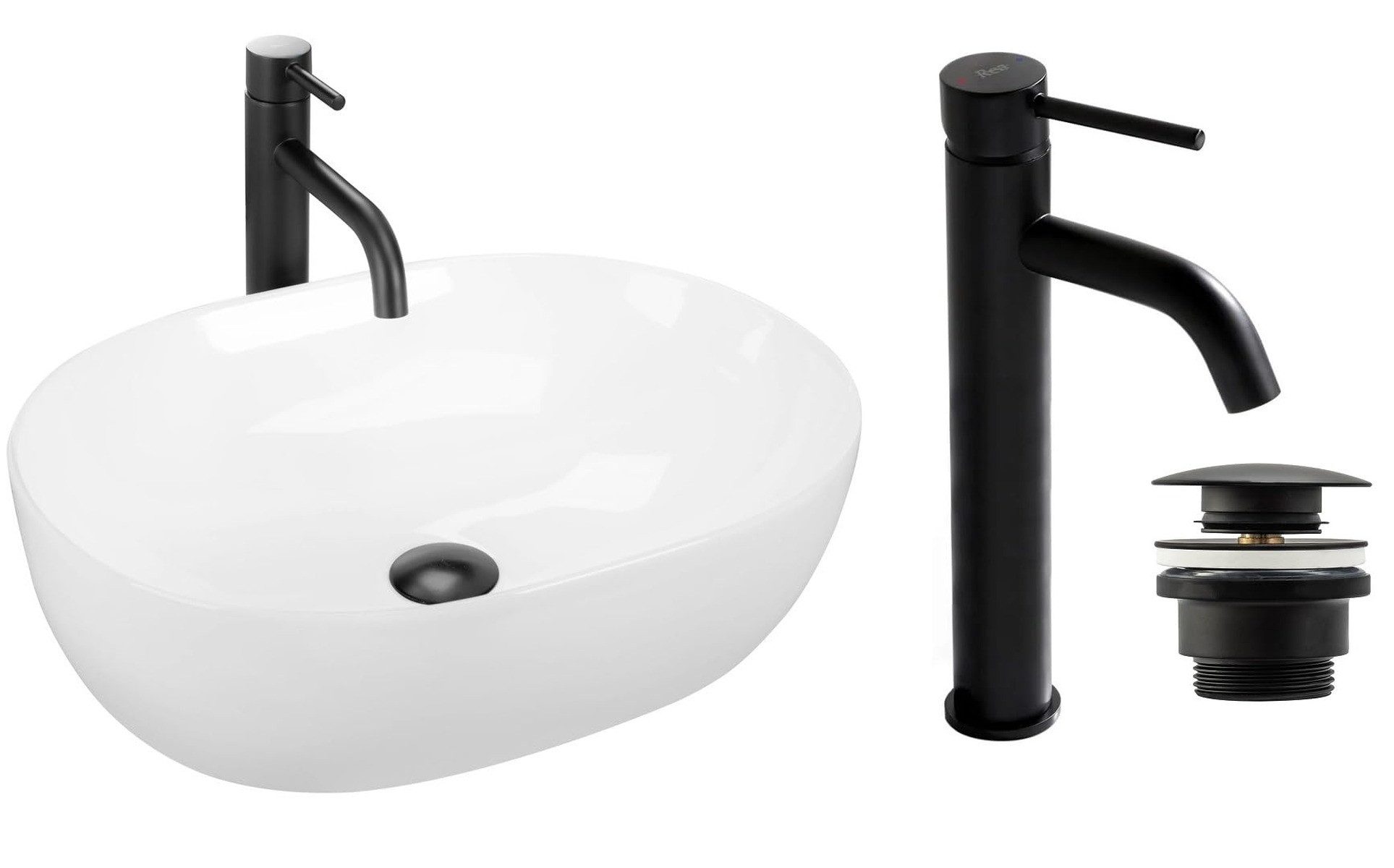 GTM Design Aufsatzwaschbecken Matt Modern Waschbecken günstig online kaufen