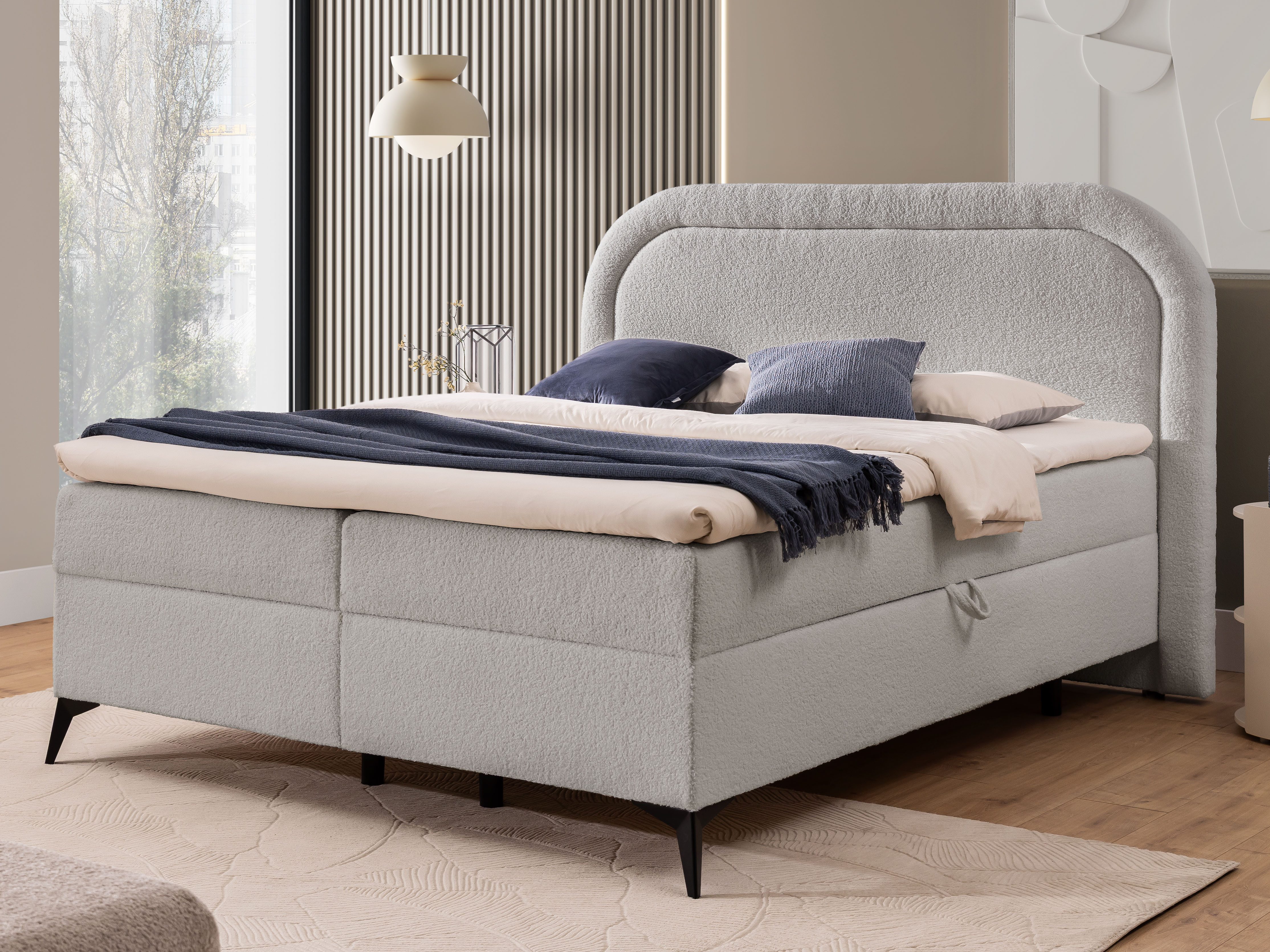 S-Style Möbel Boxspringbett Sonna mit Topper günstig online kaufen