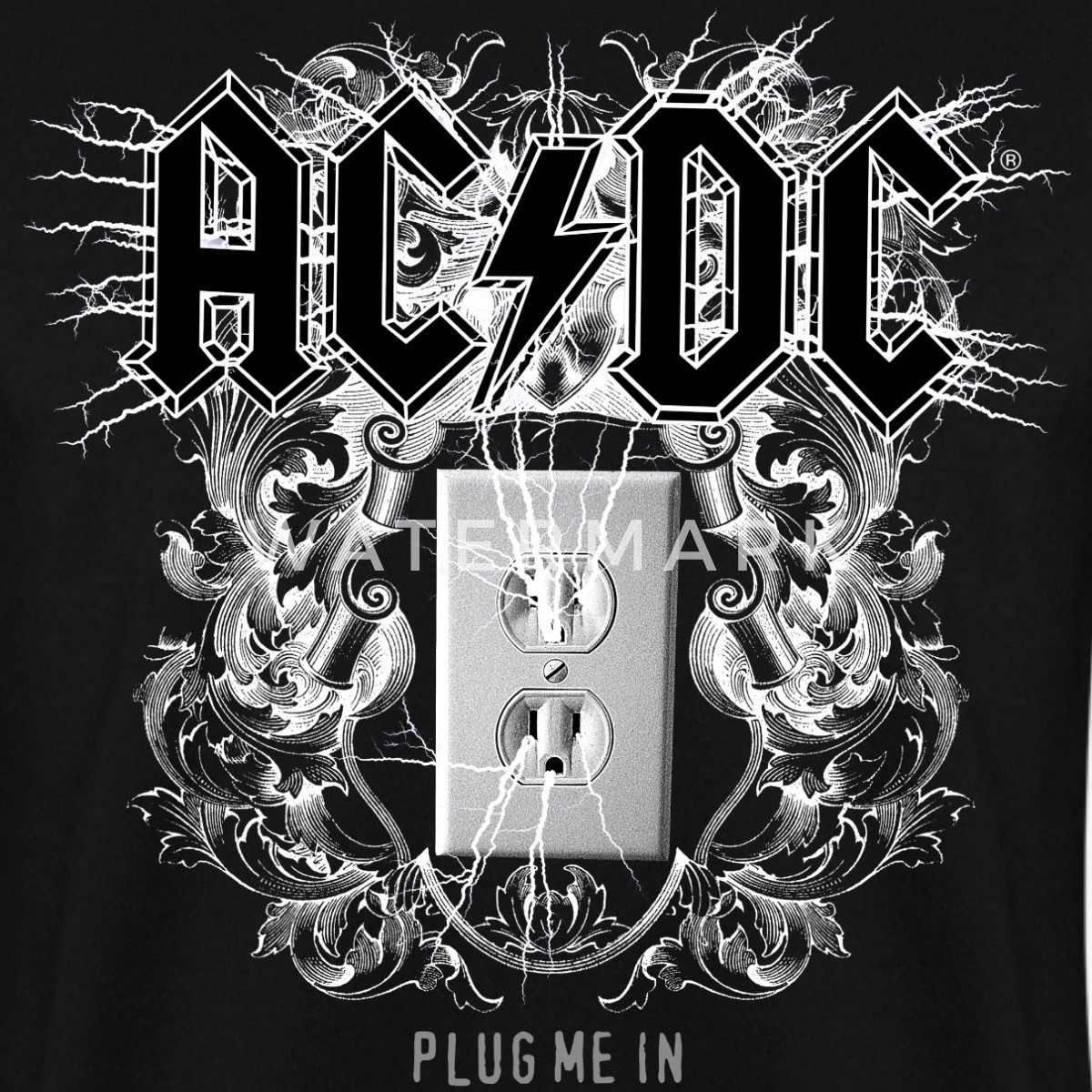 Spreadshirt Sweatshirt AC/DC Logo Plug Me In Videoalbum Unisex Pullover (1- günstig online kaufen